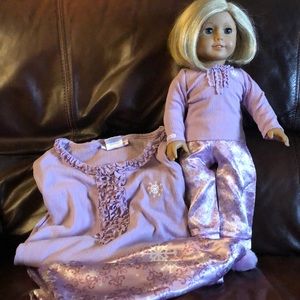American Girl Winter PJ set- girl and Doll set